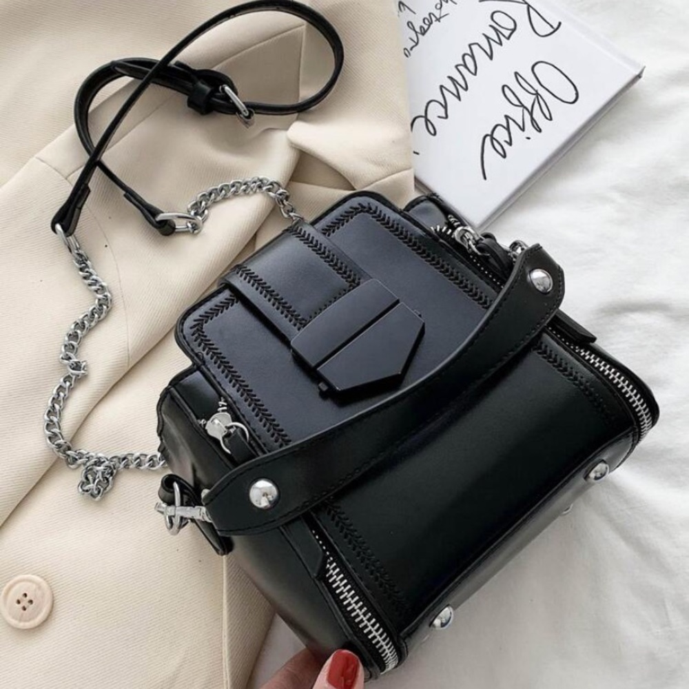 Shein Black Bucket Bag